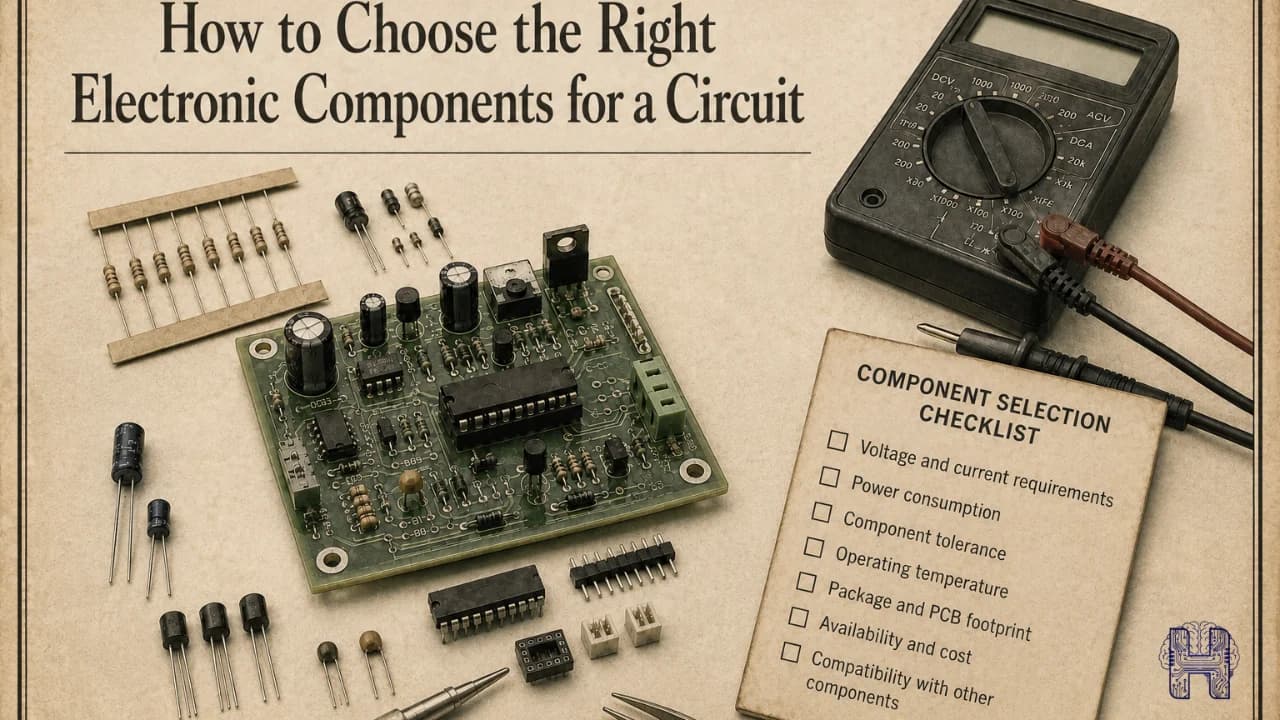 how to select electronic components